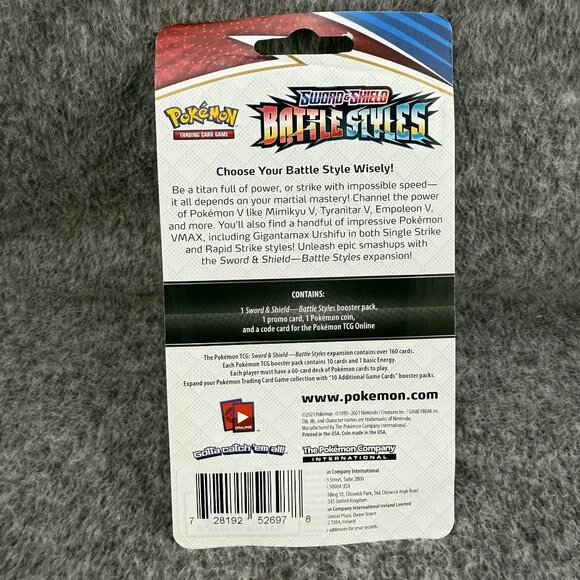 pokemon booster box sword and shield battle styles Pokémon – SCJ 4 x Pokemon Battle Styles Booster Packs Pokémon TCG: Sword & Shield-Battle